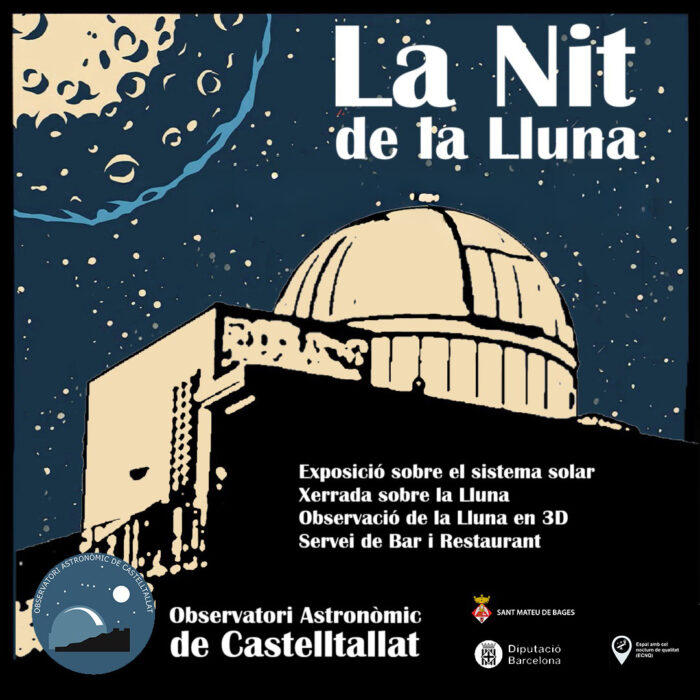 Observació de la Lluna en 3D a l'Observatori Astronòmic de Castelltallat
